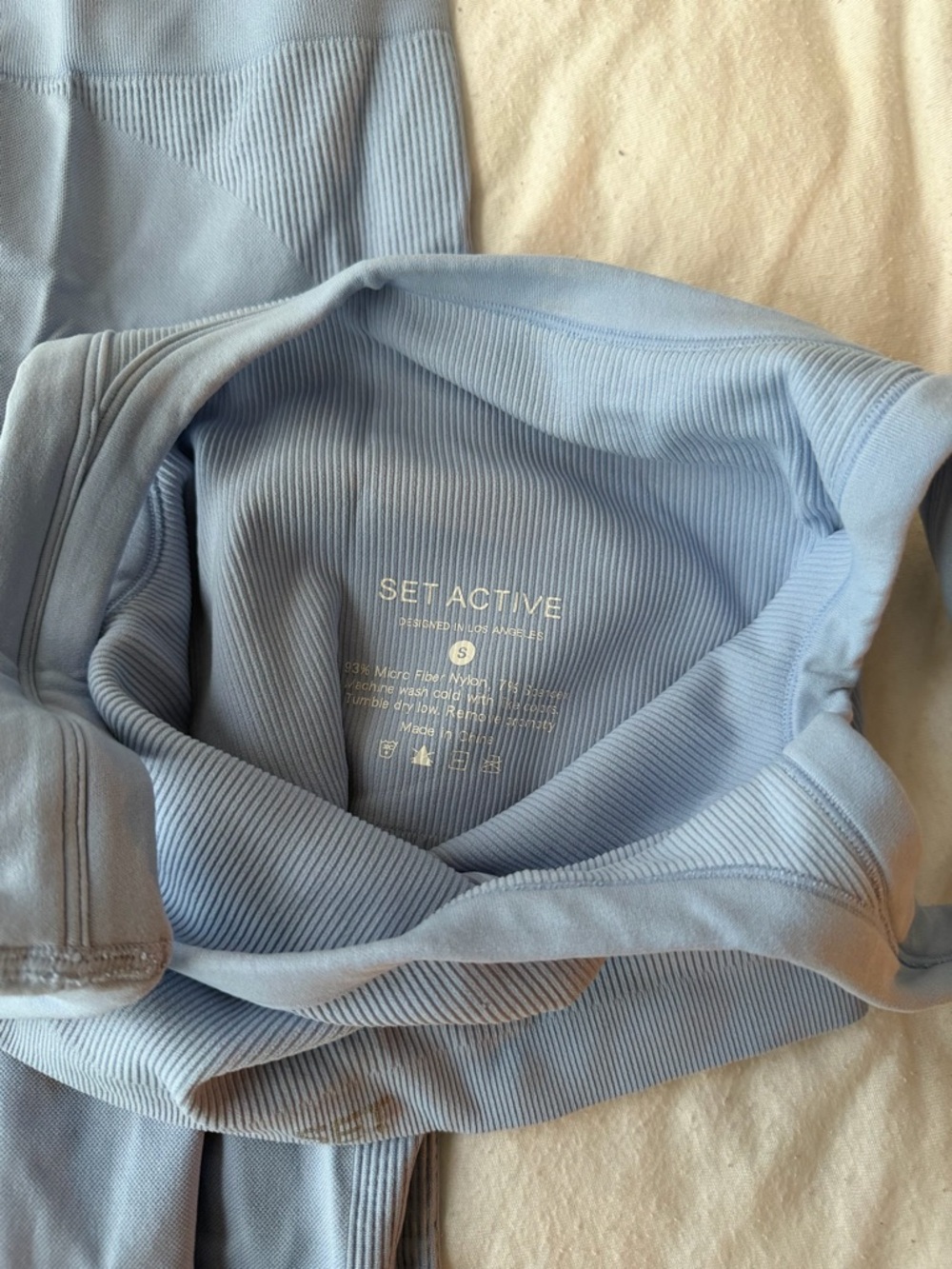 Light Blue SET Active workout set - Picture 3 of 3